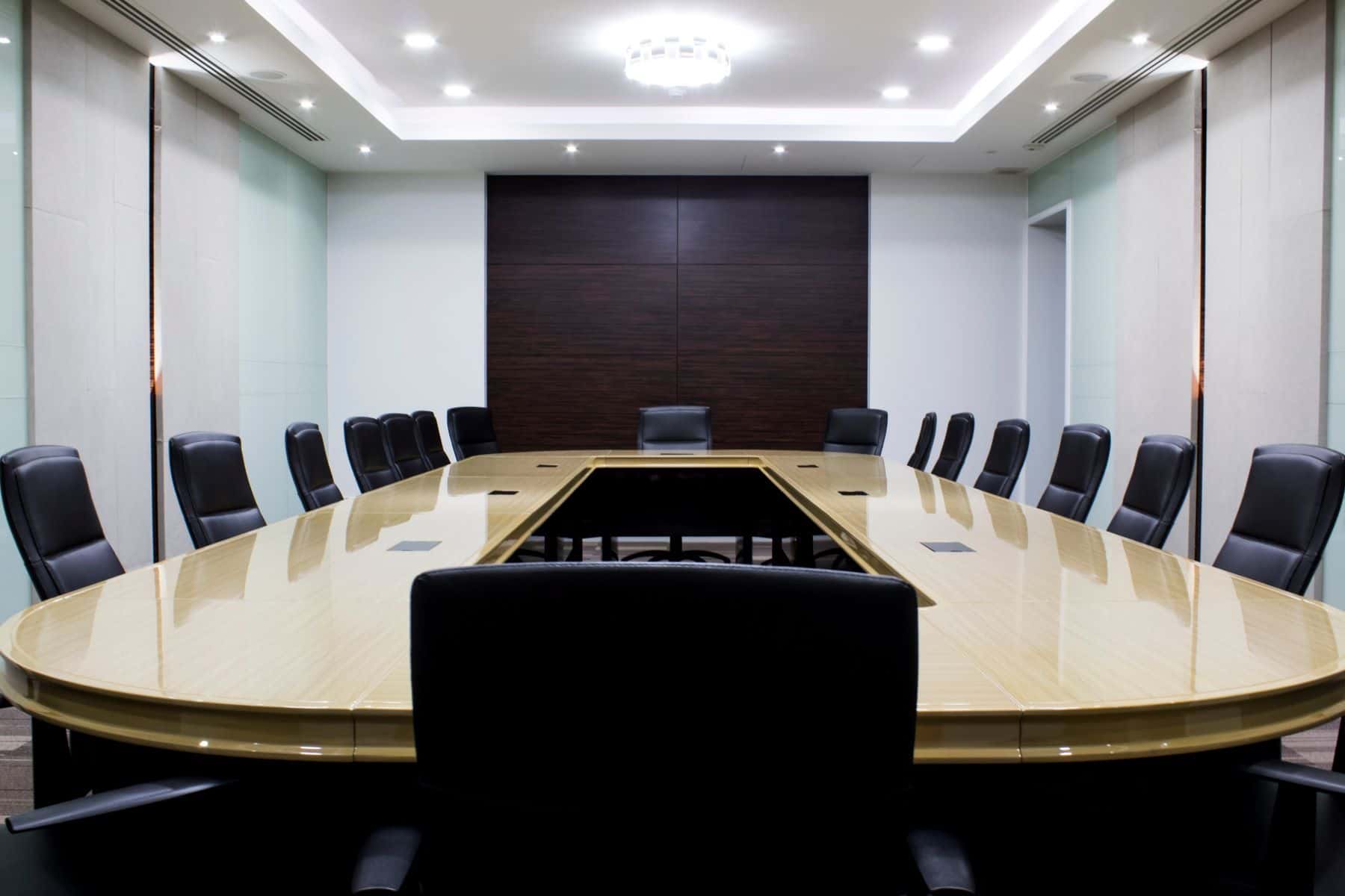 Empty board room