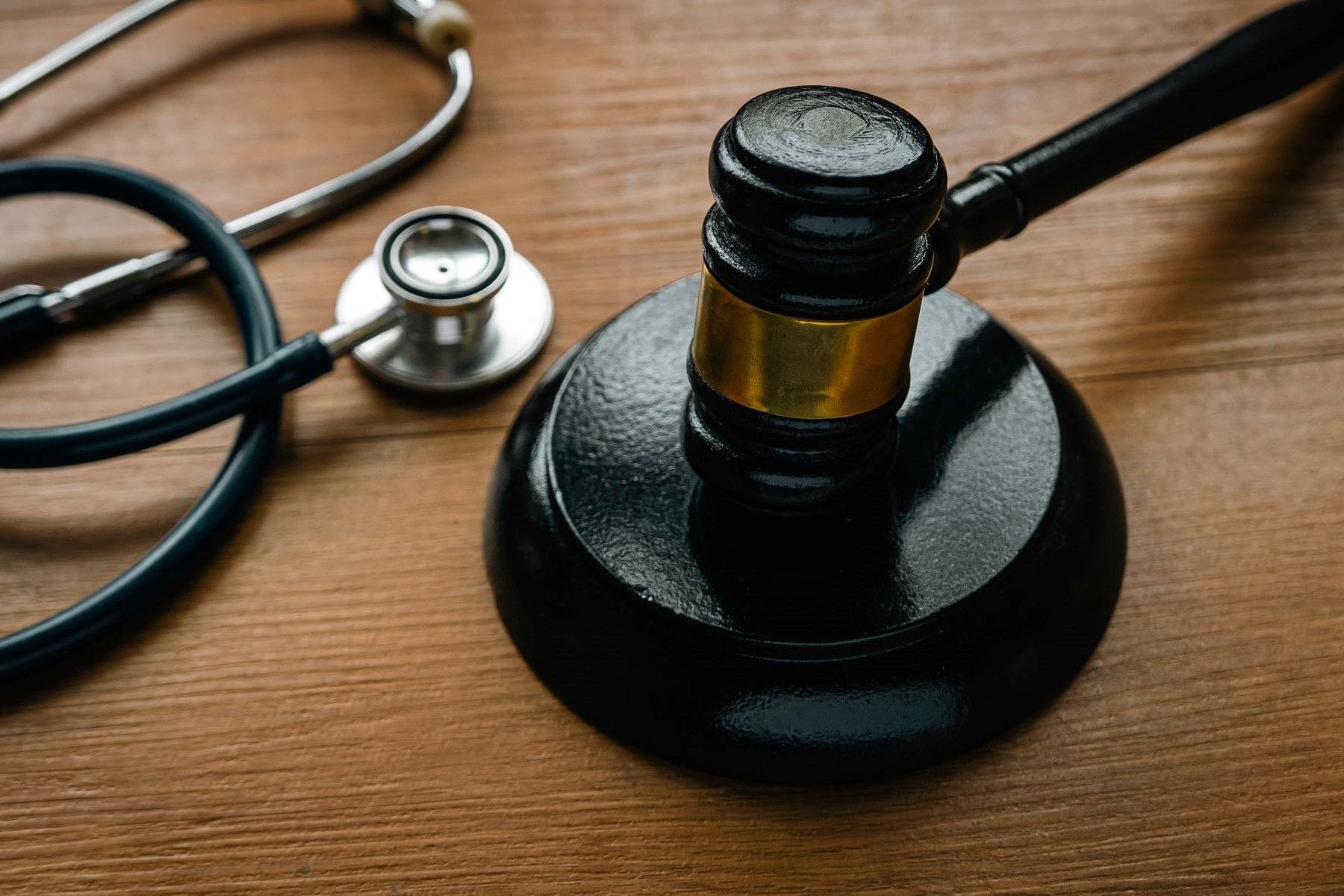 Gavel and stethoscope