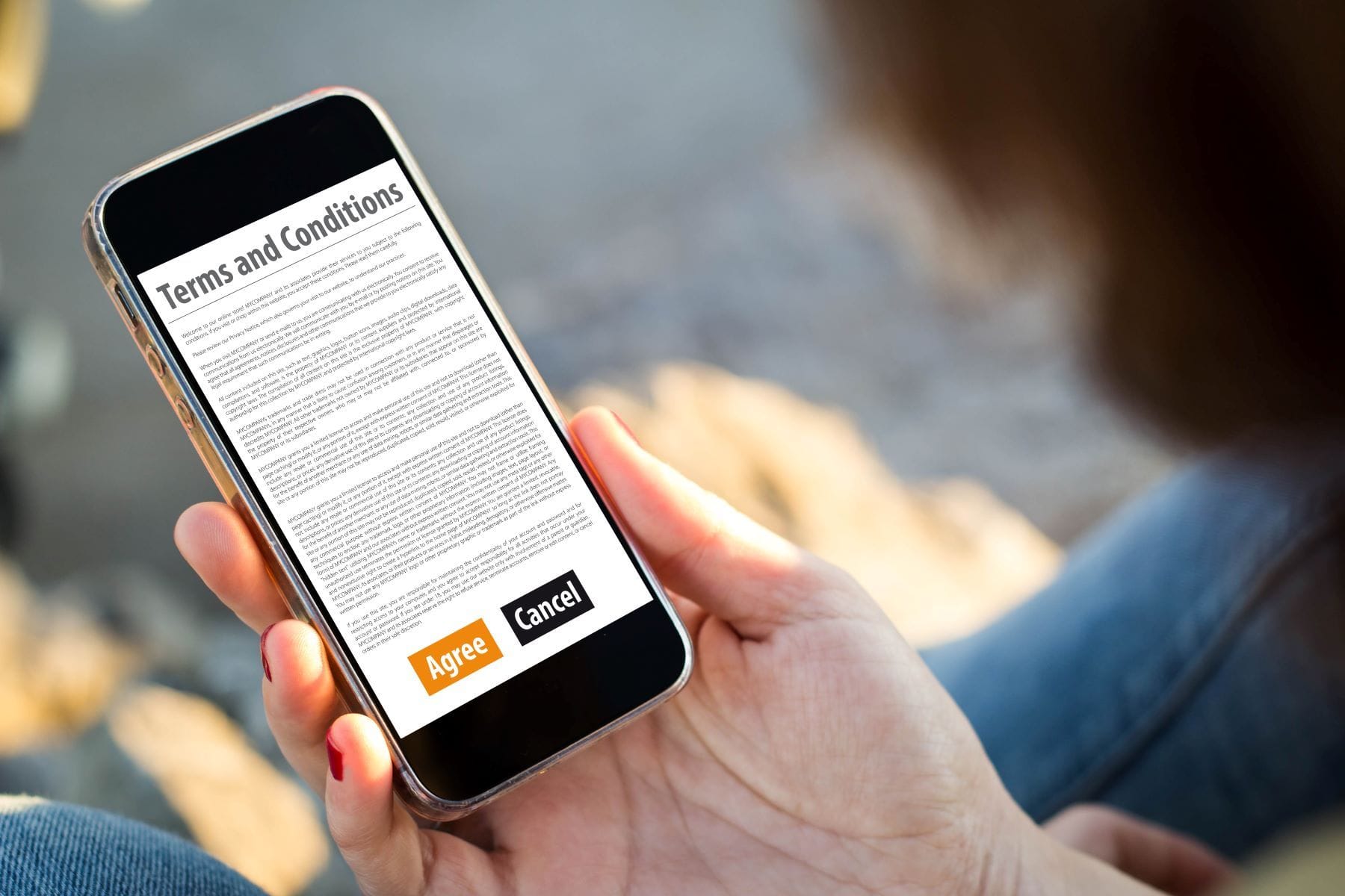 Terms and Conditions on Smart Phone