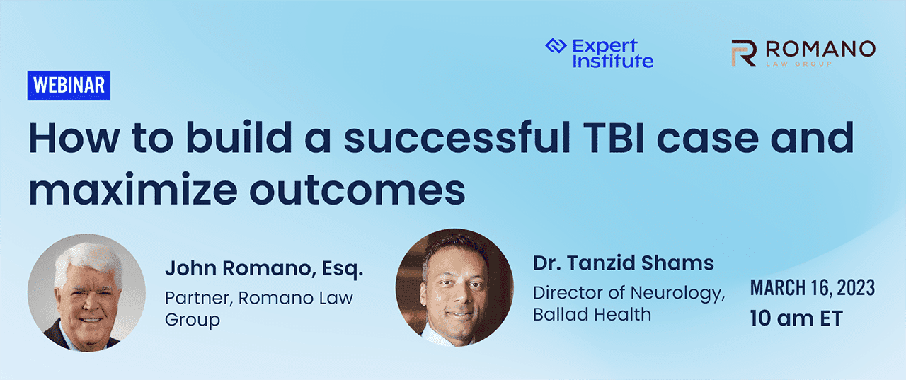 How to build a successful TBI case and maximize outcomes