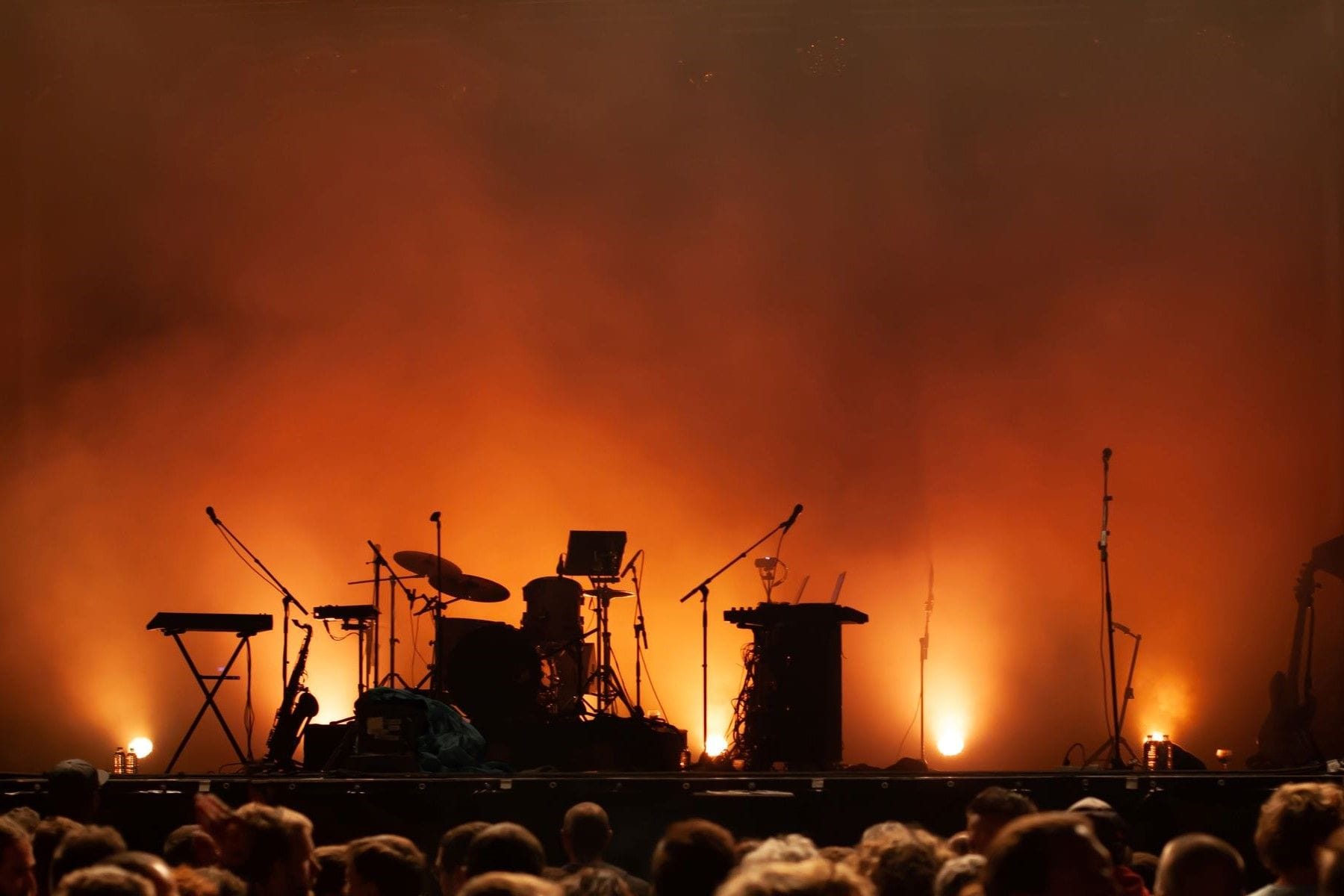 Empty concert stage